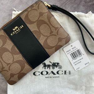 Authentic Black Coach Wristlet